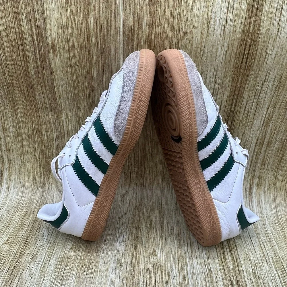 Adidas Samba OG Sneakers Kid's Size 3Y White Green Gum Low Top IE1334